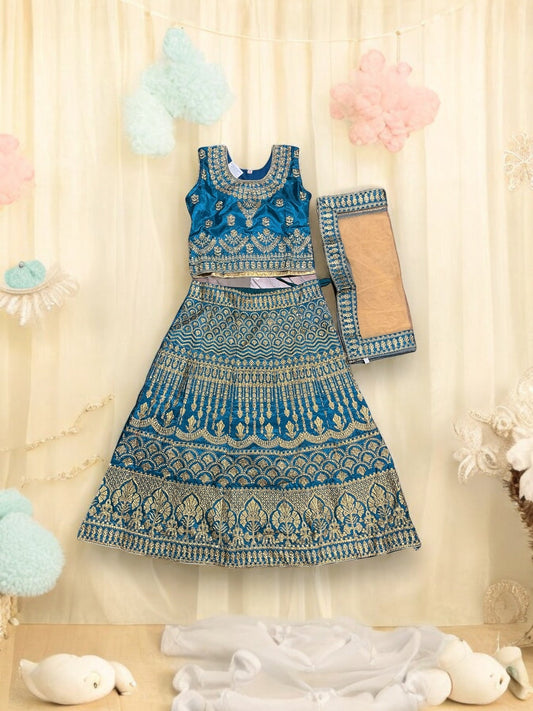 TRADITIONAL GIRLS LEHENGA CHOLI SET – ETHNIC WEAR FOR KIDS-026