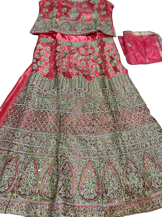 TRADITIONAL GIRLS LEHENGA CHOLI SET – ETHNIC WEAR FOR KIDS-032