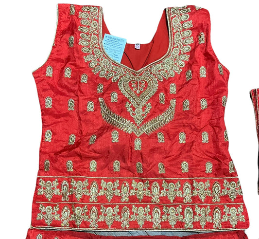 TRADITIONAL GIRLS LEHENGA CHOLI SET – ETHNIC WEAR FOR KIDS-022