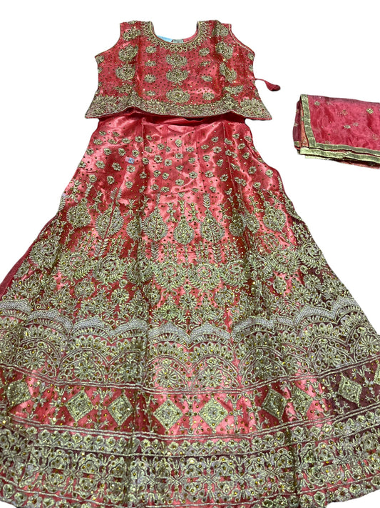 TRADITIONAL GIRLS LEHENGA CHOLI SET – ETHNIC WEAR FOR KIDS-04