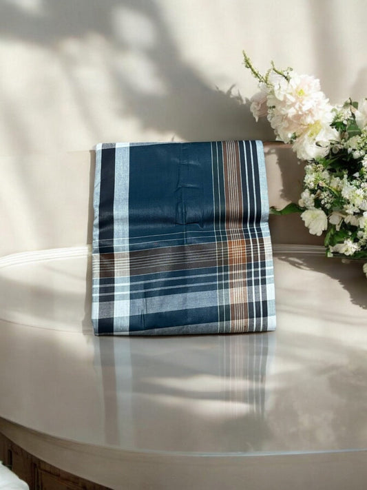 TRADITIONAL STITCHED COTTON LUNGI – ETHNIC WEAR FOR MEN-111