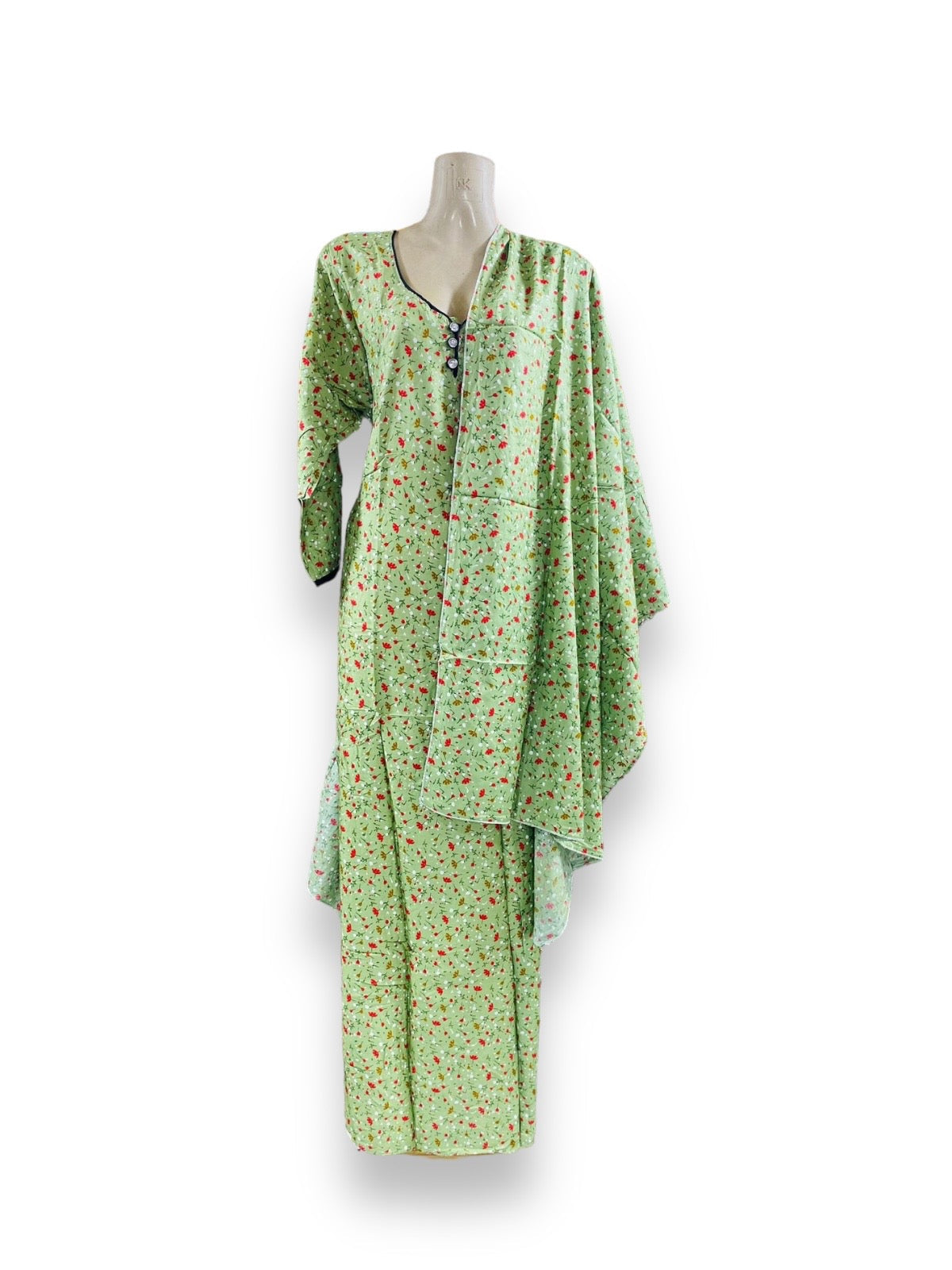 TRADITIONAL BD LINEN MAXI WITH MATCHING DUPATTA – ETHNIC WEAR FOR WOMEN -  105