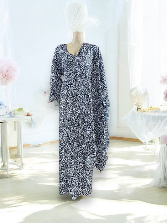 TRADITIONAL BD LINEN MAXI WITH MATCHING DUPATTA – ETHNIC WEAR FOR WOMEN - 122
