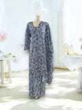 TRADITIONAL BD LINEN MAXI WITH MATCHING DUPATTA – ETHNIC WEAR FOR WOMEN - 122