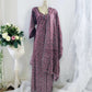 TRADITIONAL BD LINEN MAXI WITH MATCHING DUPATTA – ETHNIC WEAR FOR WOMEN -  124