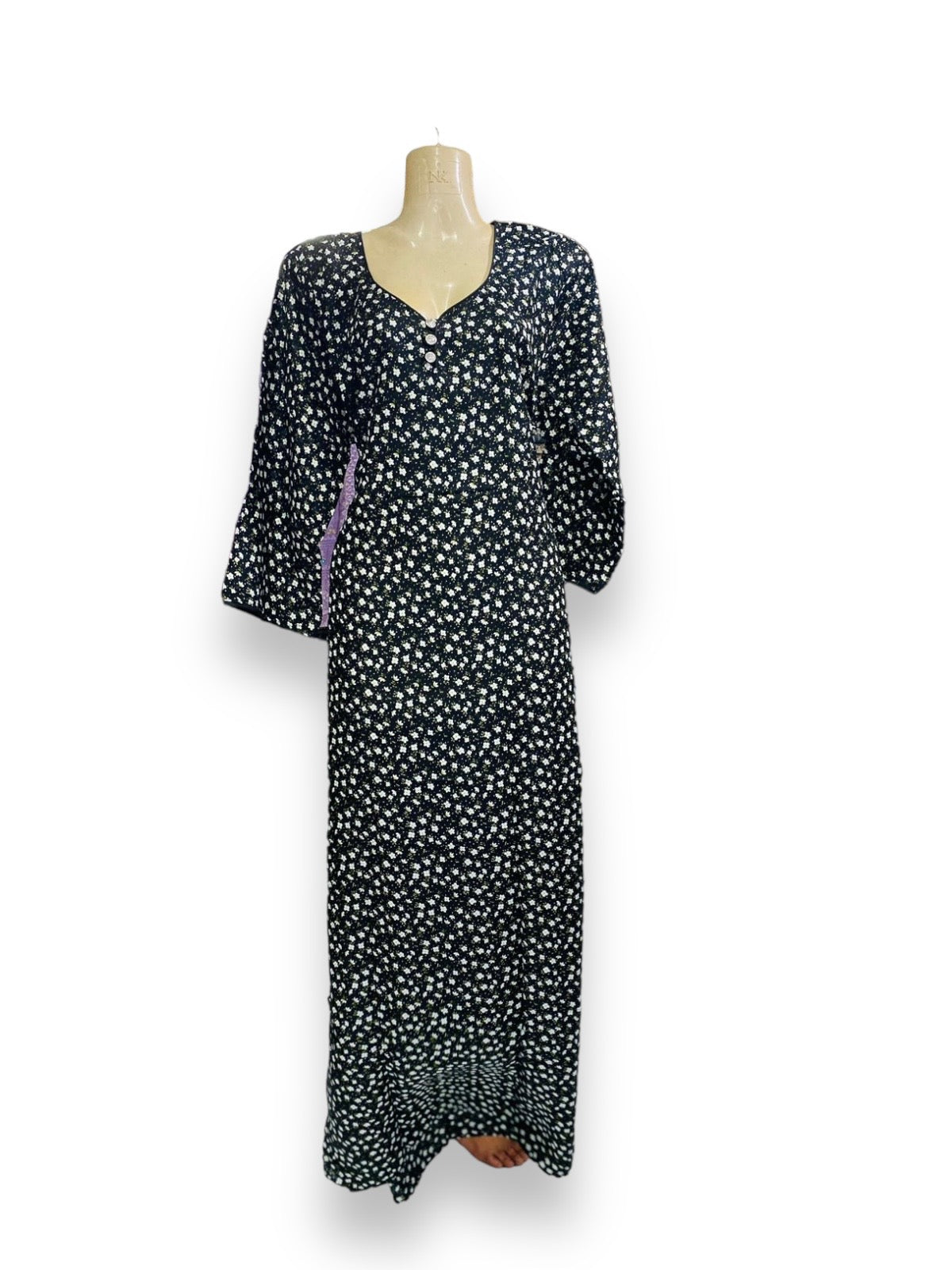 TRADITIONAL BD LINEN MAXI WITH MATCHING DUPATTA – ETHNIC WEAR FOR WOMEN -  126