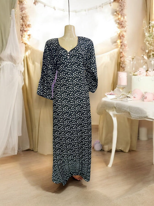 TRADITIONAL BD LINEN MAXI WITH MATCHING DUPATTA – ETHNIC WEAR FOR WOMEN -  126