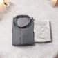 TRADITIONAL MEN'S GRAY COLOR SILK KURTA PAJAMA SET – ETHNIC WEAR- 6916