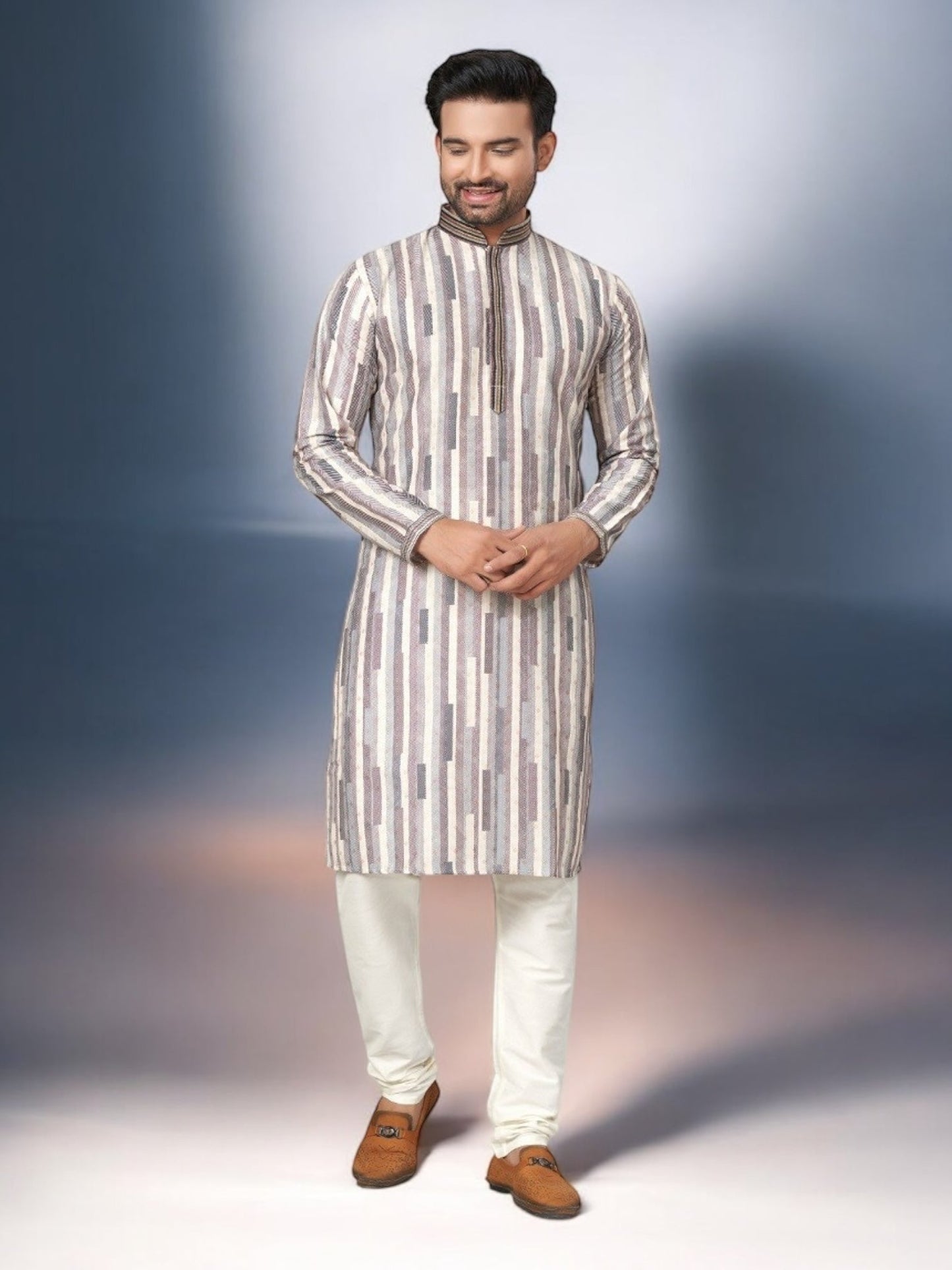 TRADITIONAL MEN'S KURTA PAJAMA SET– ETHNIC WEAR FOR MEN-219