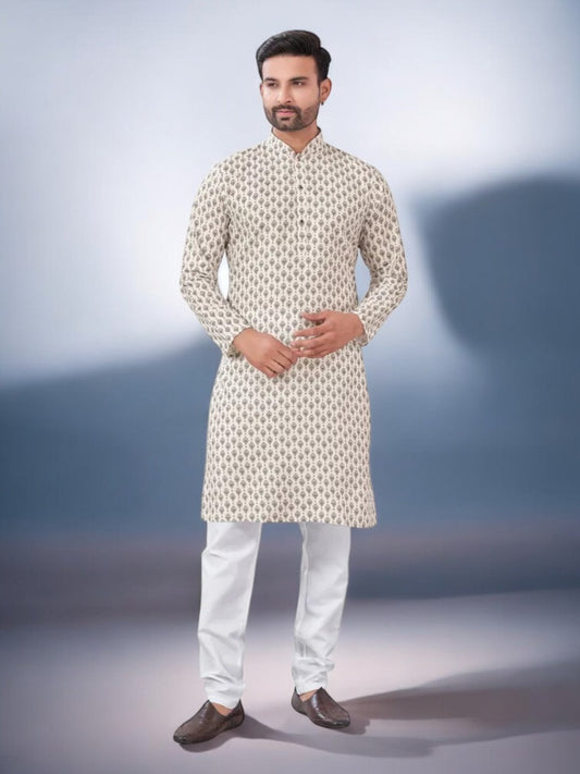 TRADITIONAL MEN'S KURTA PAJAMA SET– ETHNIC WEAR FOR MEN-225