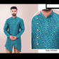 TRADITIONAL PARTY WEAR SILK KURTA PAJAMA- HT– ETHNIC WEAR FOR MENS