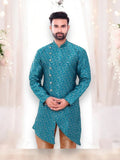 TRADITIONAL PARTY WEAR SILK KURTA PAJAMA- HT– ETHNIC WEAR FOR MENS