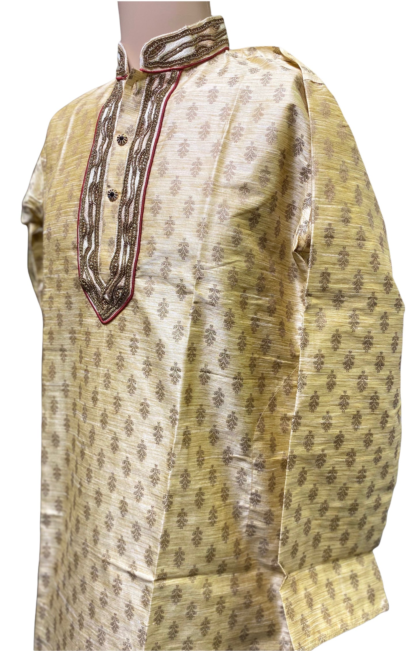TRADITIONAL DESIGNER MEN'S COTTON PARTY WEAR KURTA-9