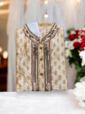 TRADITIONAL DESIGNER MEN'S COTTON PARTY WEAR KURTA-9
