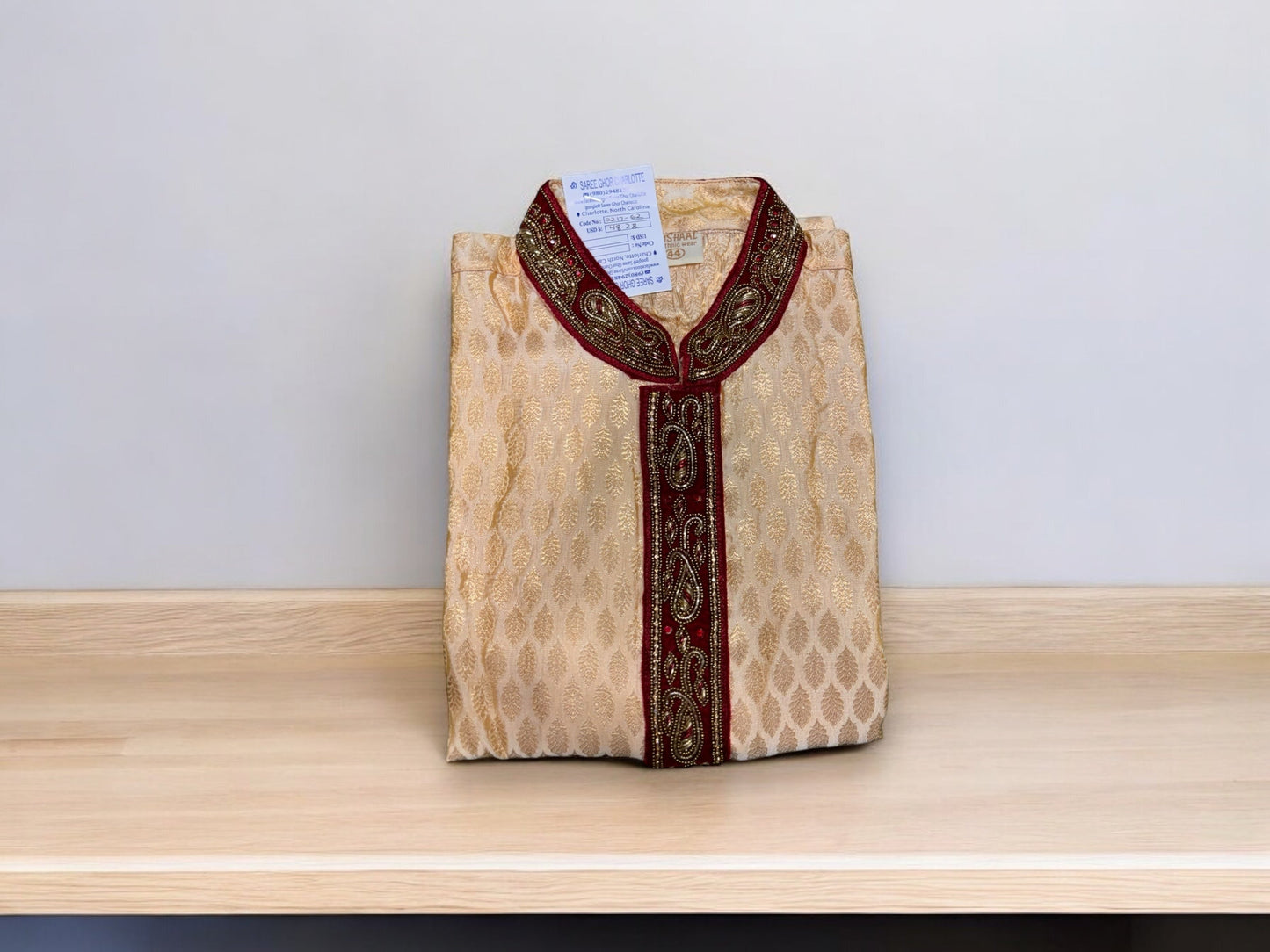 TRADITIONAL MEN'S COTTON PARTY WEAR KURTA- 05