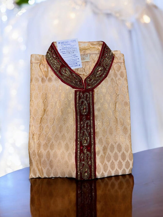 TRADITIONAL MEN'S COTTON PARTY WEAR KURTA- 05