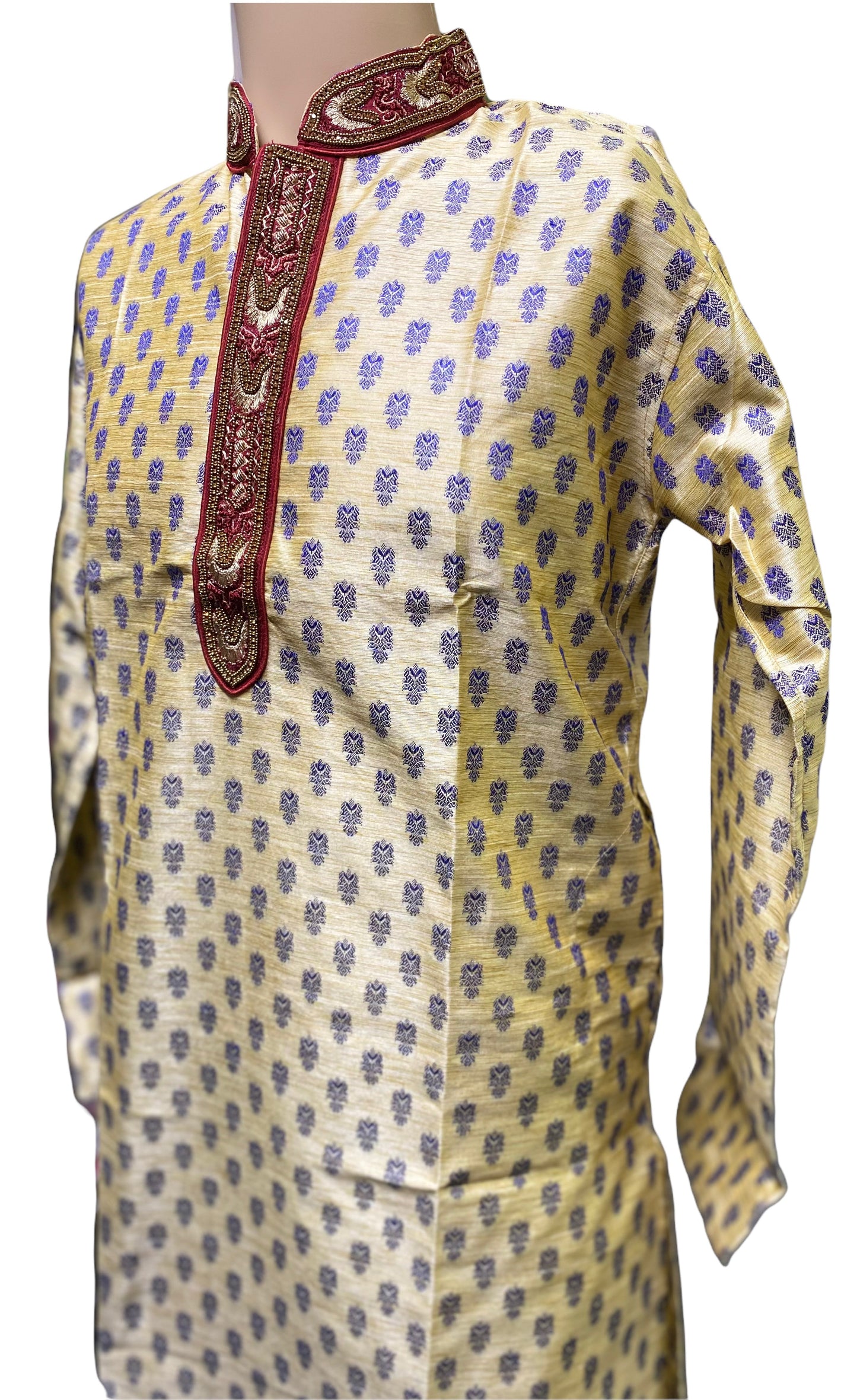 TRADITIONAL MEN'S COTTON PARTY WEAR KURTA-7