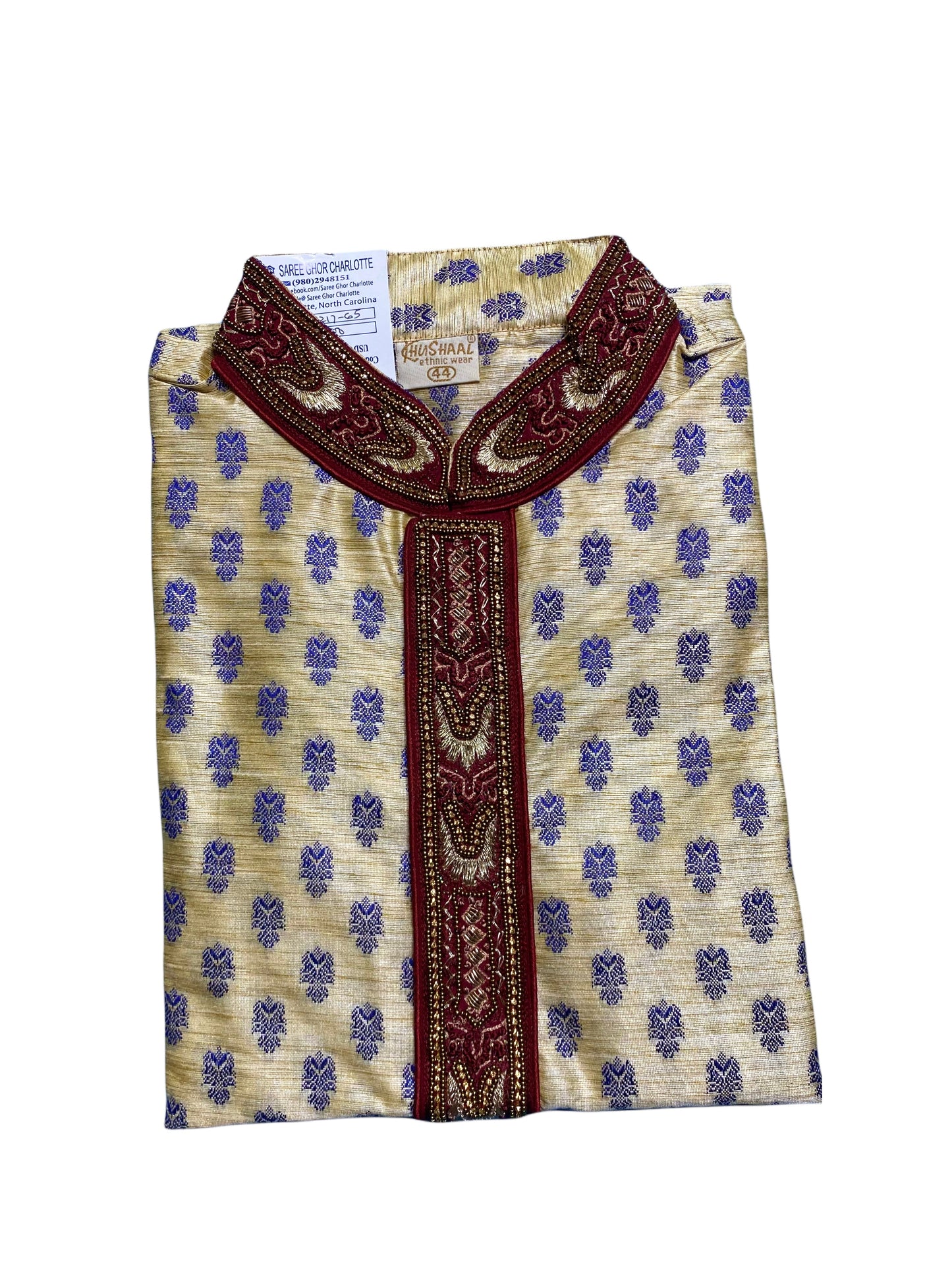 TRADITIONAL MEN'S COTTON PARTY WEAR KURTA-7