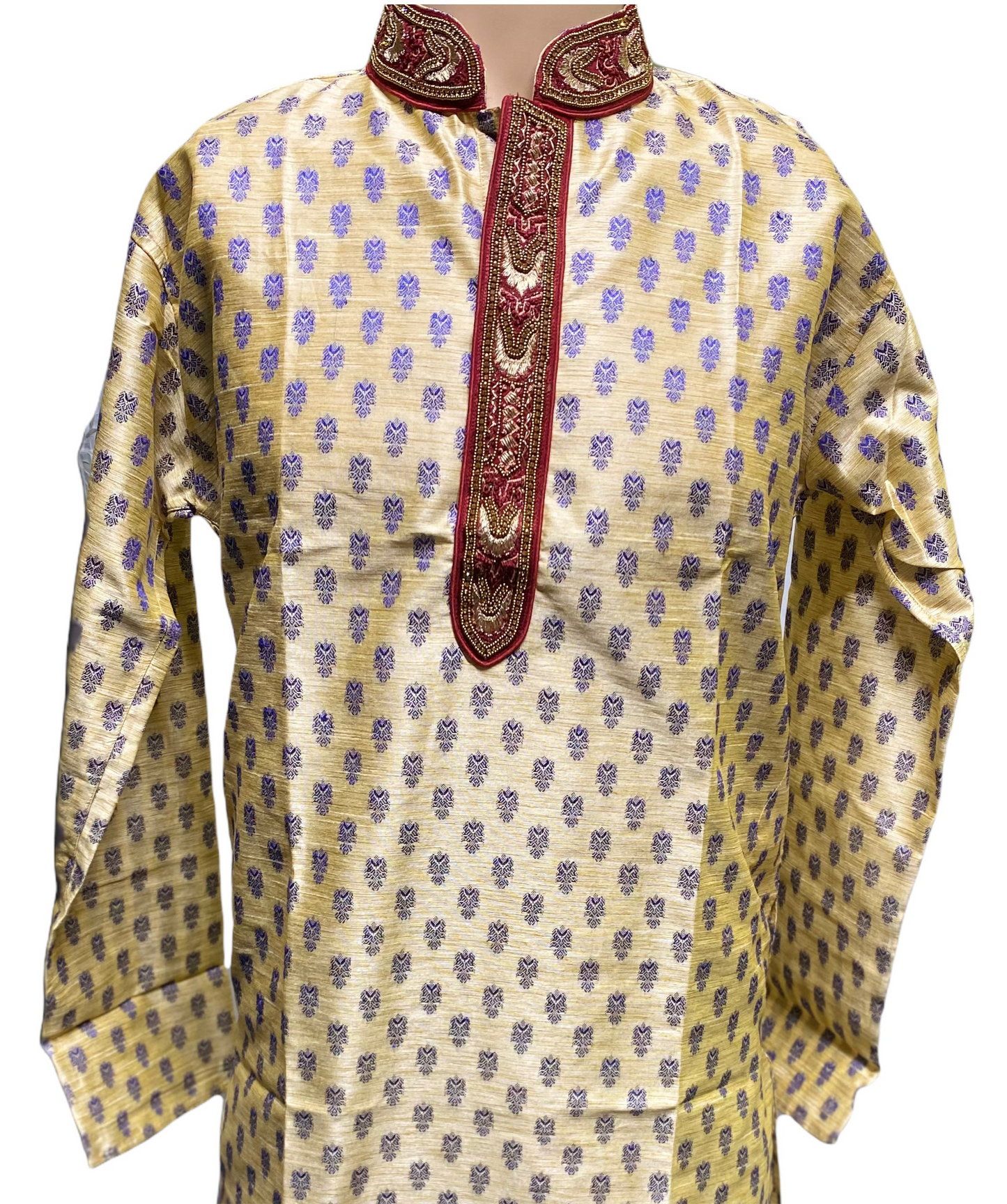 TRADITIONAL MEN'S COTTON PARTY WEAR KURTA-7