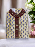 TRADITIONAL MEN'S COTTON PARTY WEAR KURTA-7