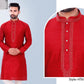 TRADITIONAL MEN'S SILK KURTA PAJAMA -6149 A– ETHNIC WEAR FOR MEN