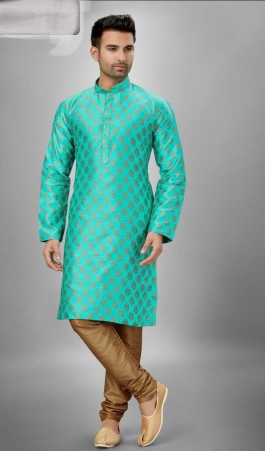TRADITIONAL MEN'S SILK KURTA PAJAMA– ETHNIC WEAR FOR MEN