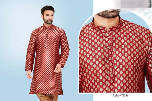 TRADITIONAL SILK KURTA PAJAMA– ETHNIC WEAR FOR MEN