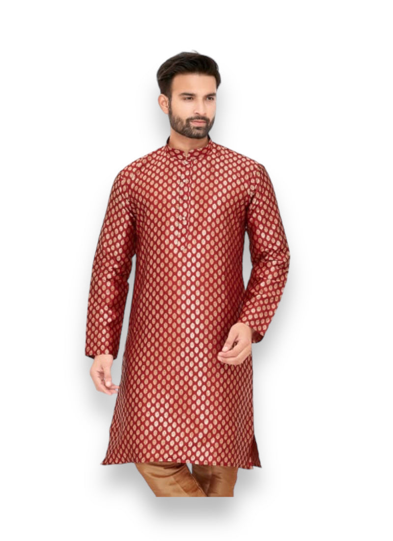 TRADITIONAL SILK KURTA PAJAMA– ETHNIC WEAR FOR MEN