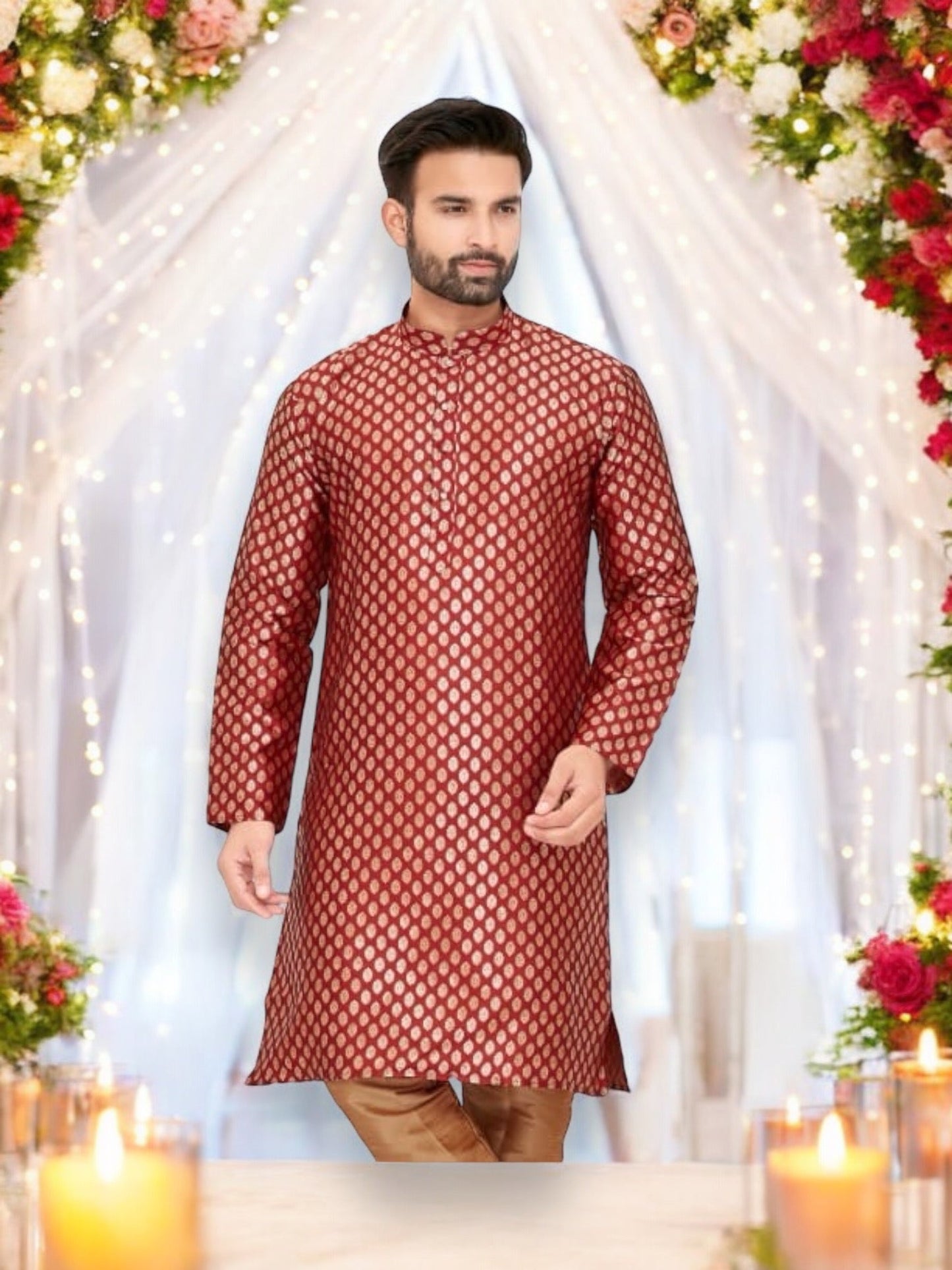 TRADITIONAL SILK KURTA PAJAMA– ETHNIC WEAR FOR MEN
