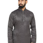 TRADITIONAL BLACK JACQUARD KURTA PAJAMA SET– ETHNIC WEAR FOR MENS