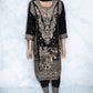 BLACK TRADITIONAL DESIGNER SALWAR KAMEEZ SUIT - ETHNIC WEAR FOR WOMEN - 212