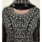 BLACK TRADITIONAL DESIGNER SHARARA SALWAR KAMEEZ SUIT - ETHNIC WEAR FOR WOMEN - 206