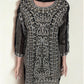 BLACK TRADITIONAL DESIGNER SHARARA SALWAR KAMEEZ SUIT - ETHNIC WEAR FOR WOMEN - 206