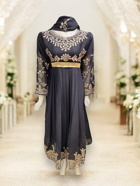 DESIGNER PARTY WEAR DRESS -ETHNIC WEAR FOR WOMEN- 205