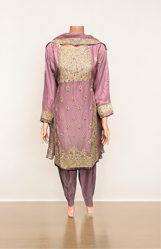 DESIGNER PARTY WEAR SALWAR KAMEEZ SET -ETHNIC WEAR FOR WOMEN- 201