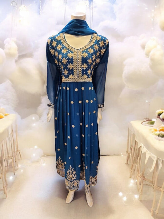 DESIGNER PARTY WEAR SALWAR KAMEEZ SET -ETHNIC WEAR FOR WOMEN- 202