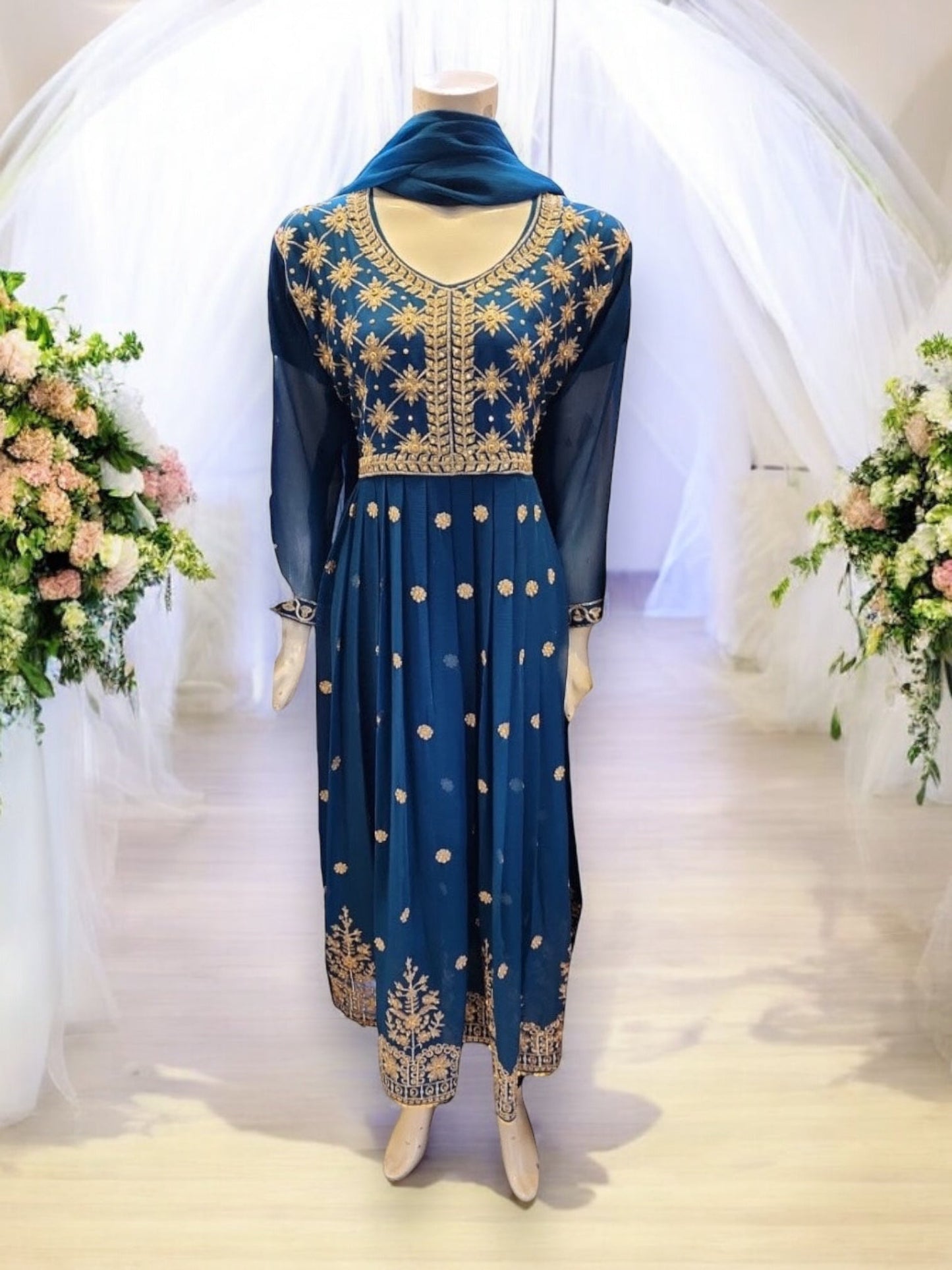 DESIGNER PARTY WEAR SALWAR KAMEEZ SET -ETHNIC WEAR FOR WOMEN- 202
