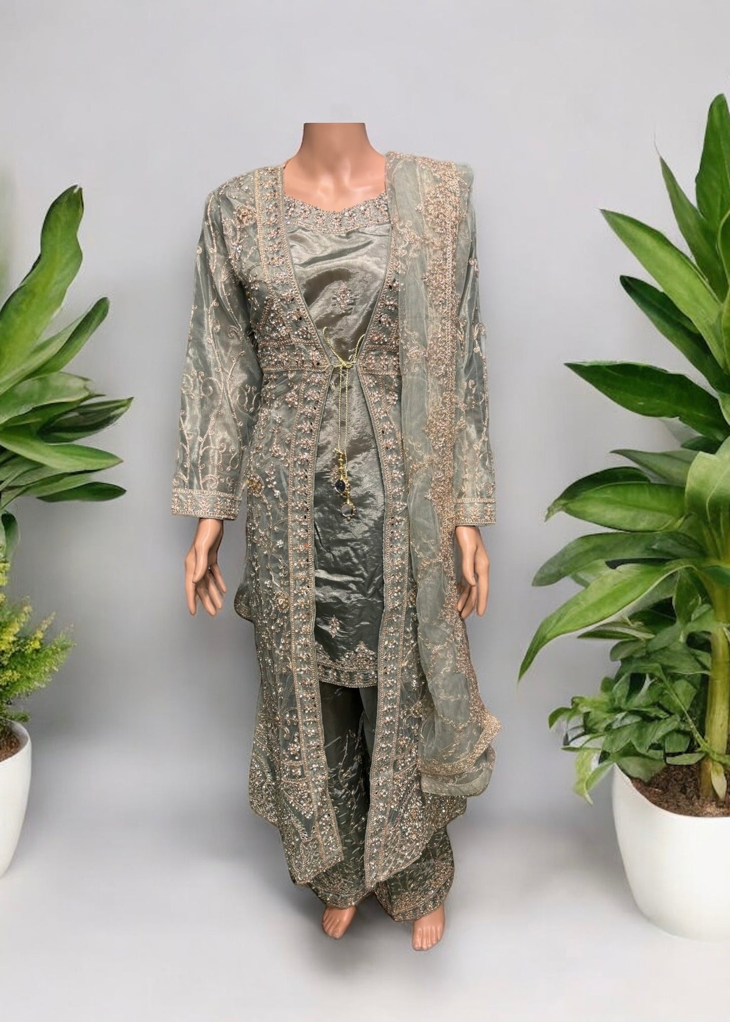 DESIGNER PARTY WEAR SALWAR KAMEEZ SET -ETHNIC WEAR FOR WOMEN- 203