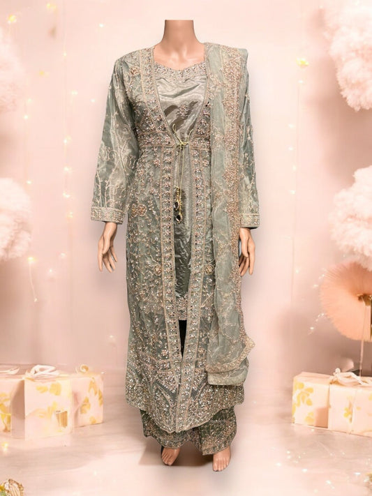 DESIGNER PARTY WEAR SALWAR KAMEEZ SET -ETHNIC WEAR FOR WOMEN- 203