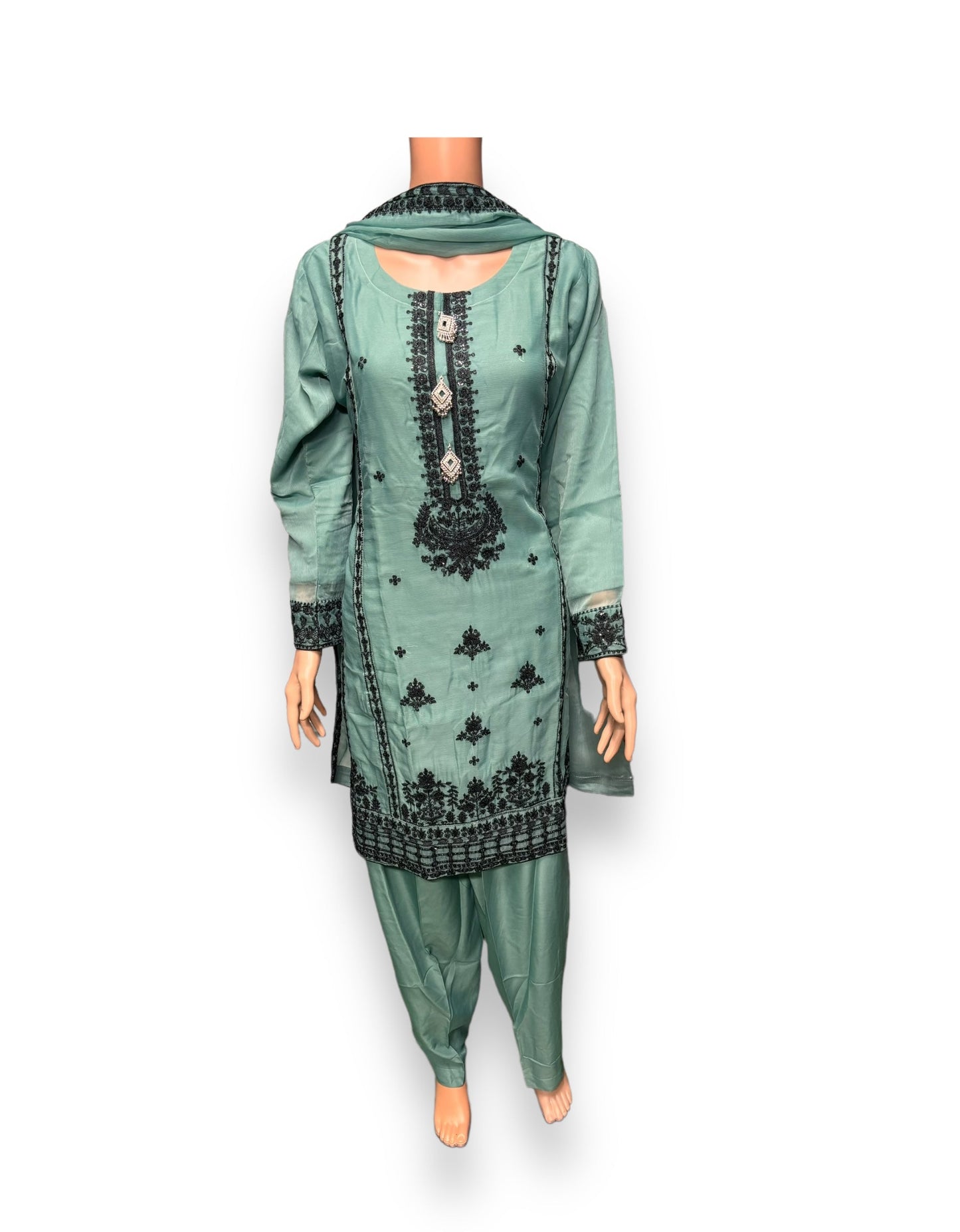 DESIGNER PARTY WEAR SALWAR KAMEEZ SET -ETHNIC WEAR FOR WOMEN- 208