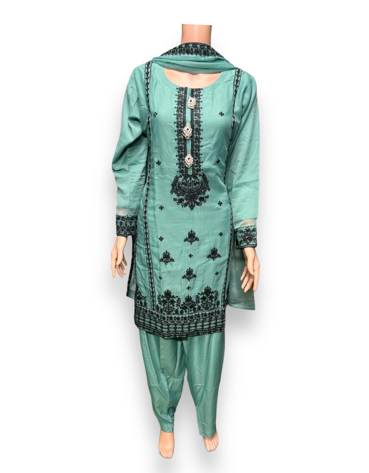 DESIGNER PARTY WEAR SALWAR KAMEEZ SET -ETHNIC WEAR FOR WOMEN- 208