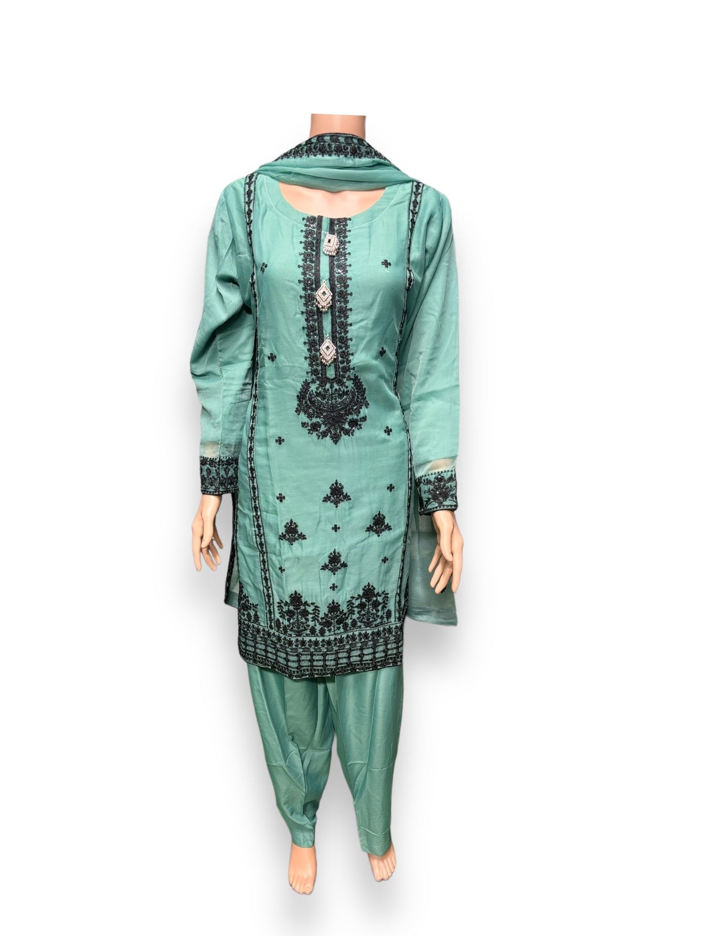 DESIGNER PARTY WEAR SALWAR KAMEEZ SET -ETHNIC WEAR FOR WOMEN- 208