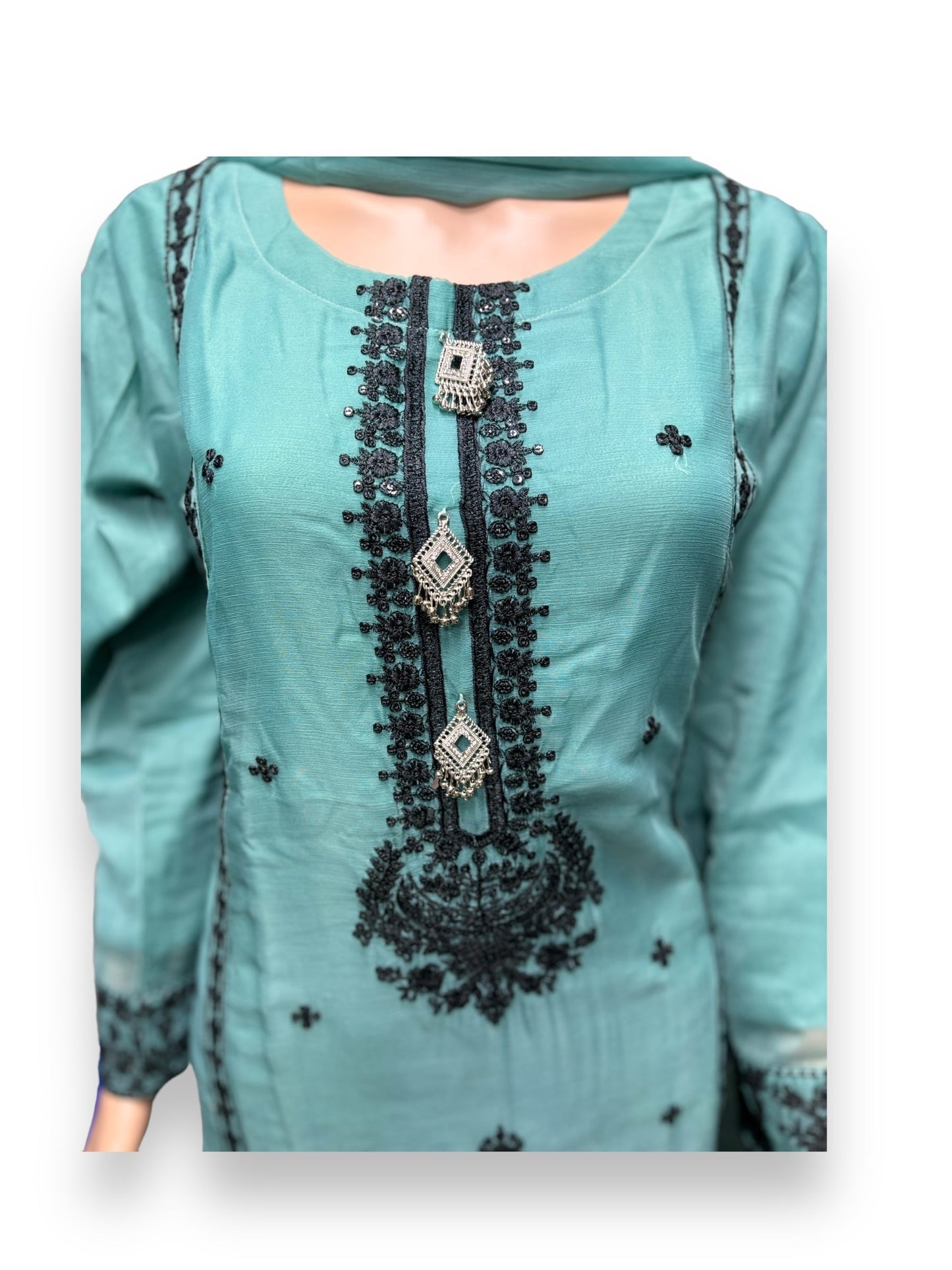 DESIGNER PARTY WEAR SALWAR KAMEEZ SET -ETHNIC WEAR FOR WOMEN- 208
