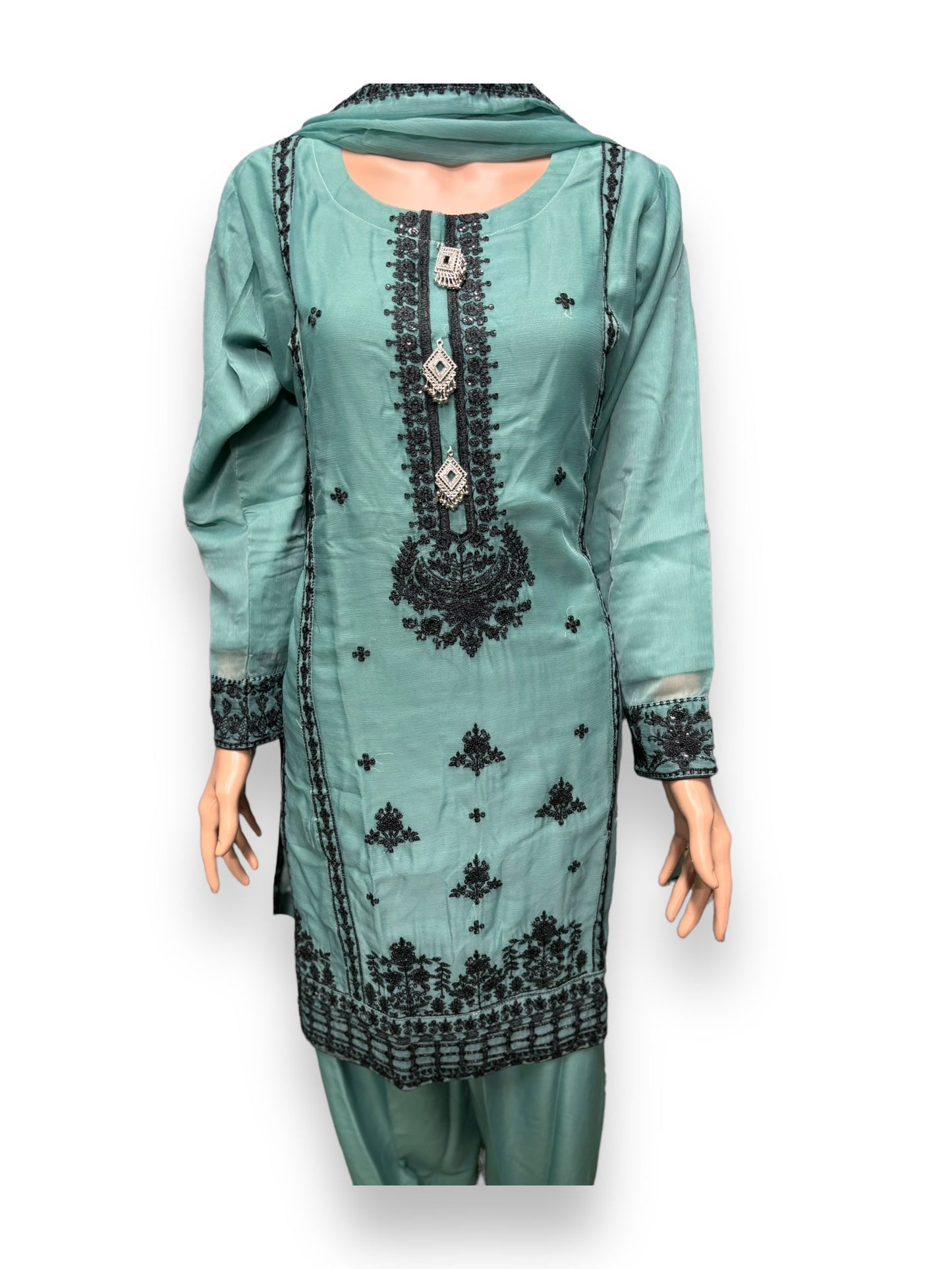 DESIGNER PARTY WEAR SALWAR KAMEEZ SET -ETHNIC WEAR FOR WOMEN- 208