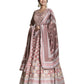 DOLA SILK PRINTED TRADITIONAL DESIGNER GOWN - ETHNIC WEAR FOR WOMEN - 312