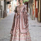 DOLA SILK PRINTED TRADITIONAL DESIGNER GOWN - ETHNIC WEAR FOR WOMEN - 312