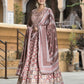 DOLA SILK PRINTED TRADITIONAL DESIGNER GOWN - ETHNIC WEAR FOR WOMEN - 312