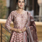 DOLA SILK PRINTED TRADITIONAL DESIGNER GOWN - ETHNIC WEAR FOR WOMEN - 312