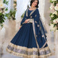 FAUX BLOOMING TRADITIONAL DESIGNER GOWN - ETHNIC WEAR FOR WOMEN - 300
