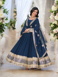 FAUX BLOOMING TRADITIONAL DESIGNER GOWN - ETHNIC WEAR FOR WOMEN - 300